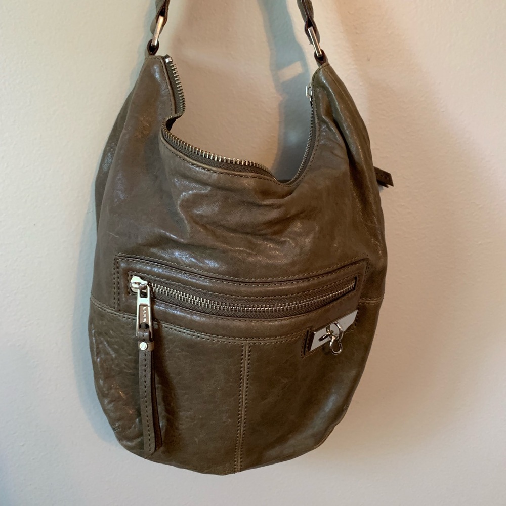 L.A.M.B. Grey Leather Bag